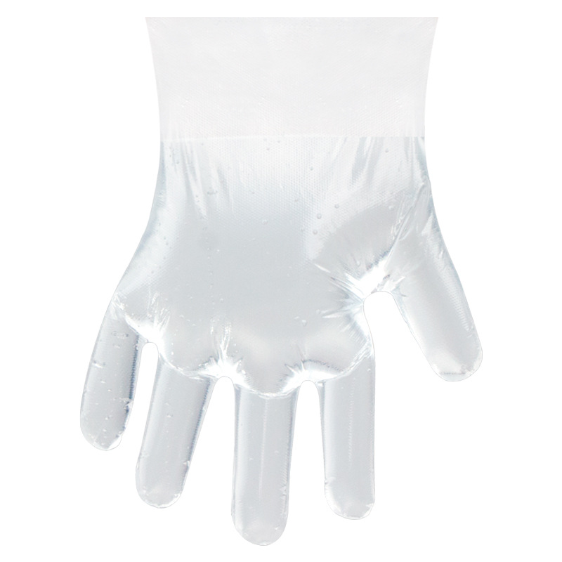 Jiazhanli Medical desechable PE grueso antideslizante guantes de película transparente guantes de inspección para hospitales dentales
