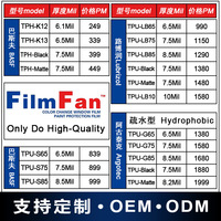 工厂直销TPU隐形车衣PPF漆面保护膜自修复高抗污图层防刮蹭汽车膜