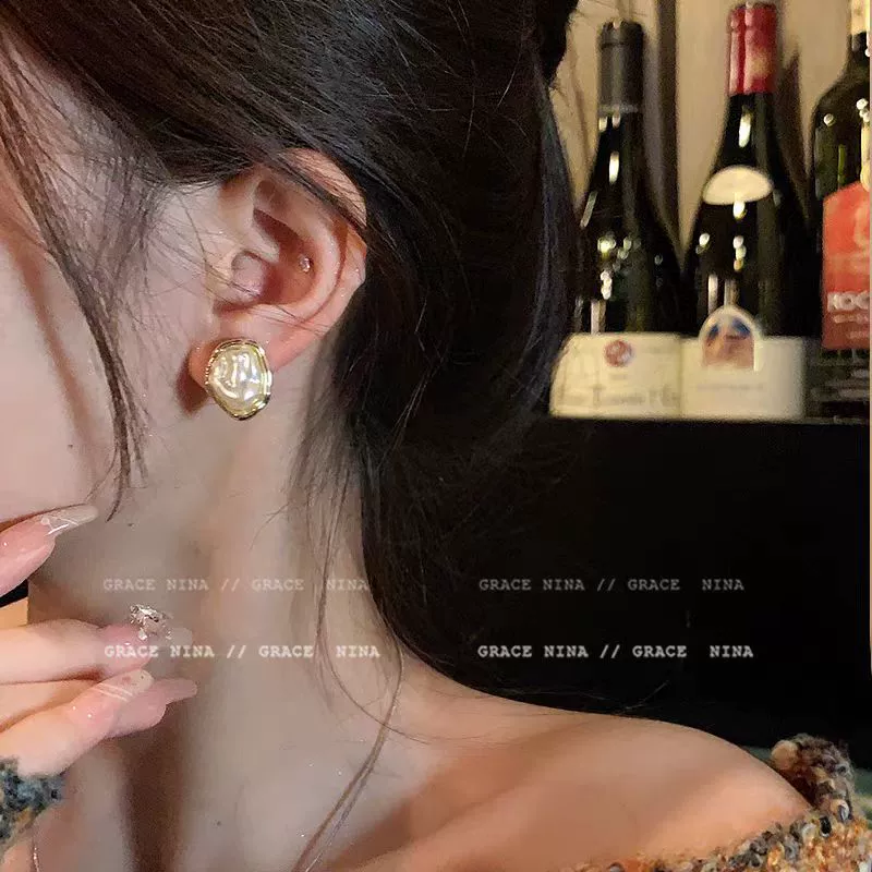 Серебряная игла из жемчуга, циркония, модный универсальный дизайн серьг, образец серебра 925, высокий стиль качества, простой и элегантный дизайн