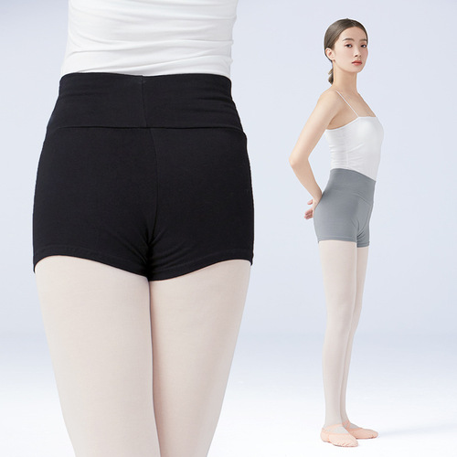 Women's dance pants summer adult high-waisted boxer shorts practice body suit training elastic dance bodybuilding leggings