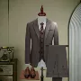 商务男士深咖色通勤礼服