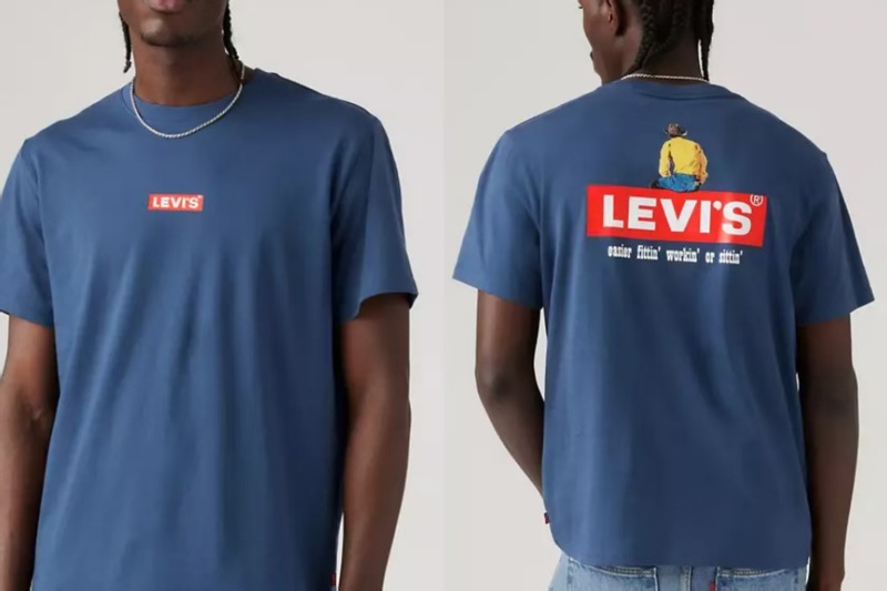 2025欧米ファッションクロスボーダー夏新作トレンドLevi「s高品質男女同モデルtシャツプリント|undefined