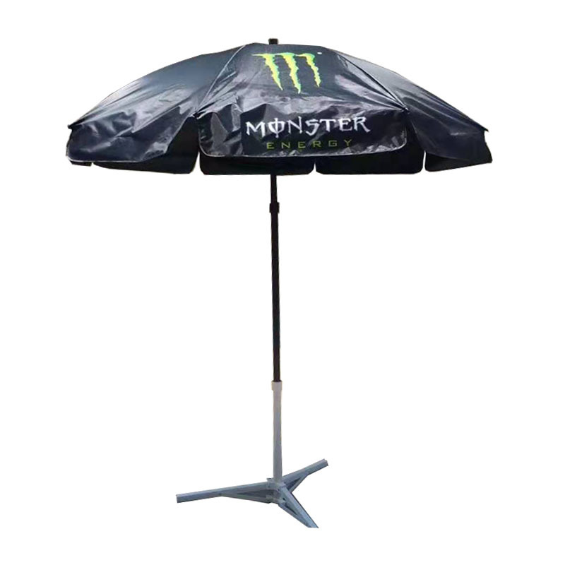 Sombrilla publicitaria personalizable, protección UV, soporte de sombrilla resistente al viento, sombrilla para exteriores para exportación, LOGO, resistente a los rayos UV, engrosada.