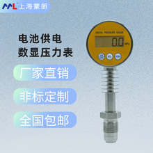 均质机专业电池供电数显压力表0-200MPa平膜卫生型智能压力表G3/4