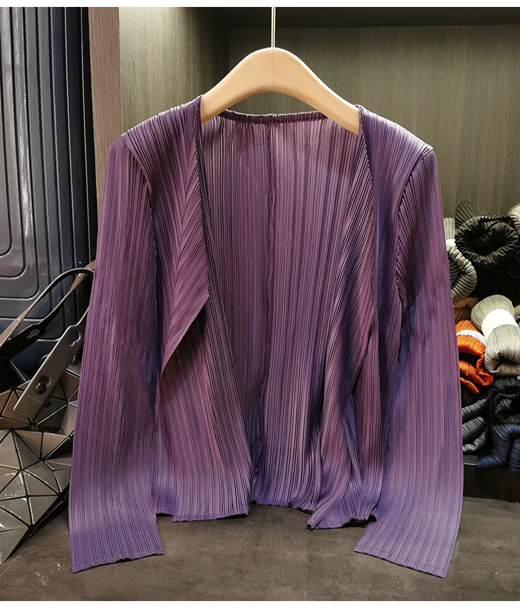 Áo khoác vest nữ xếp ly cao cấp cổ bẻ dài tay mẫu mới xuân hè — Màu xanh lam nhạt, Màu xanh lục nhạt, Màu đen, Màu hồng chi tiết 18