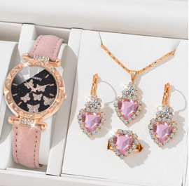 핑크 + 핑크 러브 다이아몬드 액세서리