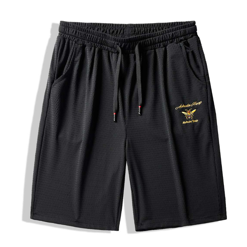 Pantaloni a rete Little Bee per il tempo libero da uomo, sport, fitness, corsa ampia, pantaloncini da ghiaccio, capri estivi da uomo 2022._voghion.com