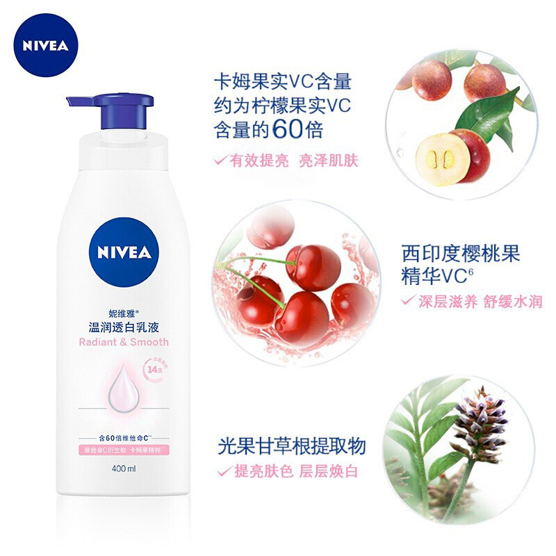 NIVEA Nourishing and Brightening Body Lotion for Women, 400ml, Wholesale and Distribution