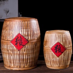 景徳鎮陶磁器米かめ家庭用蓋付き防湿防虫付き古い10斤50斤の米箱米桶
