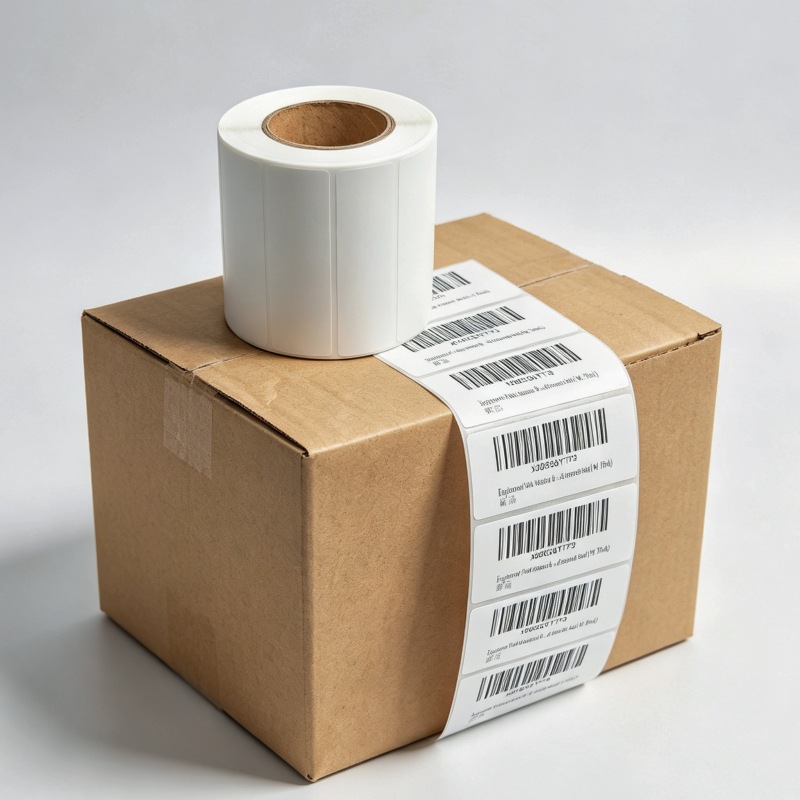 Papel de etiqueta térmica eyoubao de tres pruebas 100x100*150 etiqueta adhesiva en blanco código de barras Precio de supermercado papel de Escala electrónica