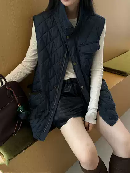 High-Quality Ralph Lauren Pony Logo Embroidered Quilted Vest, Versatile Casual New Fall/Winter Women's Sleeveless Jacket