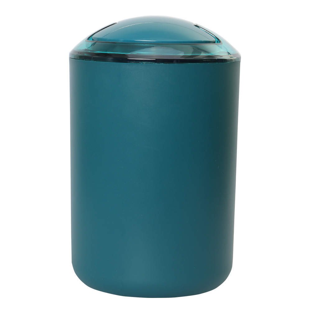 Color sólido basura con tapa cesta de papel higiénico hogar impermeable mecedora tapa basura puede cocina creativa Flip basura puede
