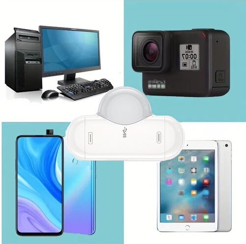 Magnetic card reader suitable for iPhone/Type-C/USB computer Android tablet SD/TFOTG card reader 1