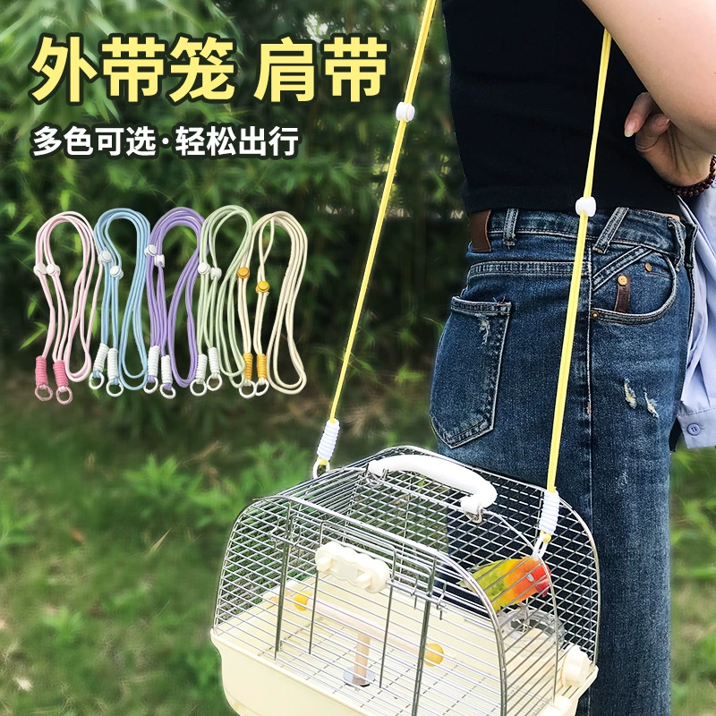 Плечевой ремень для клетки для попугая, диагональный ремешок, аксессуары, тигровая кожа, пион, черный феникс, уличная клетка, плечевой ремень, съемные аксессуары