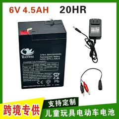 6v 4.5 ahv7ah 8ah 6v 12v子供用電動玩具自動車オートバイ子供用バッテリーバッテリー充電