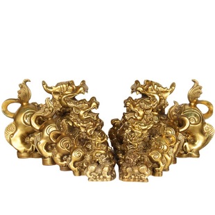 Yang Tongji Crafts Ruyi Money Brave Bronze Brave Ornaments