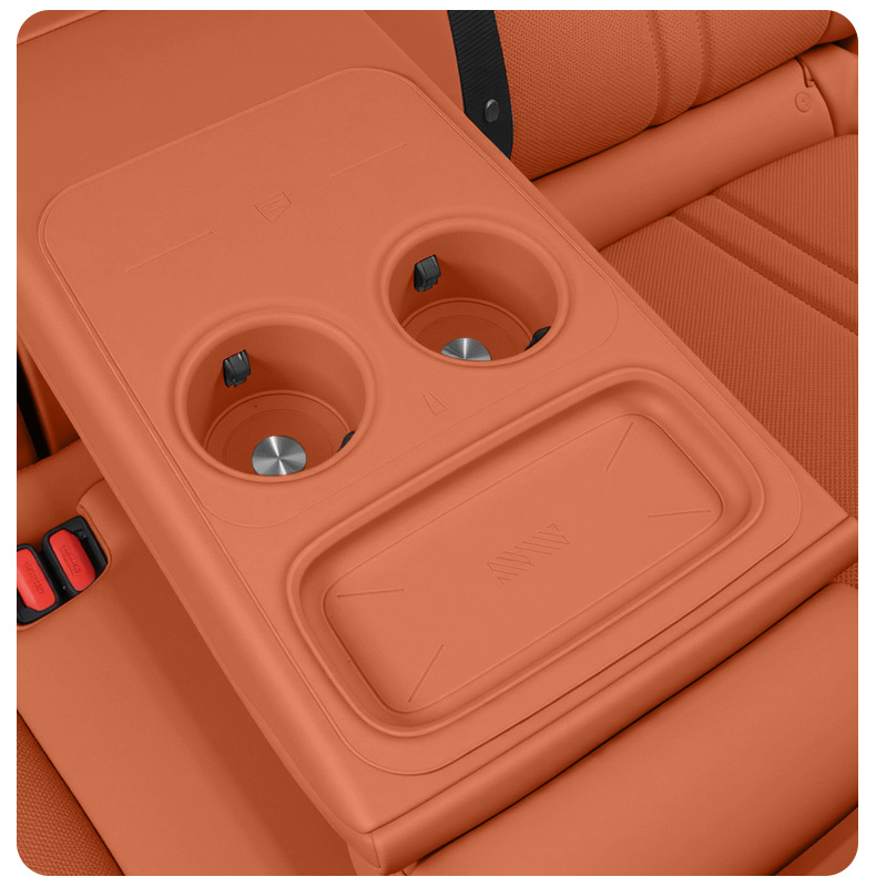 Suitable for Xiaomi Yu7 Rear Drainage Cup Cover Integrated Silicone Cup Holder Wireless Charging Pad Car Decoration Supplies