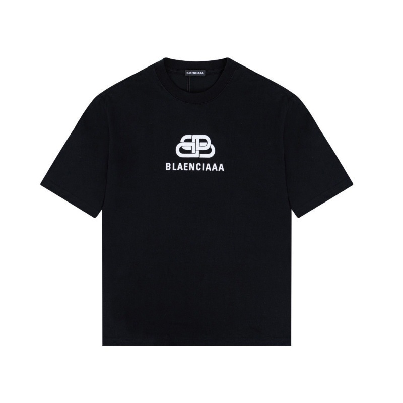 Paris Shijia 260g Pure Cotton Trendy Brand Unisex Loose Casual Drop Shoulder Sleeve Men's T-Shirt Short Sleeve Wholesale