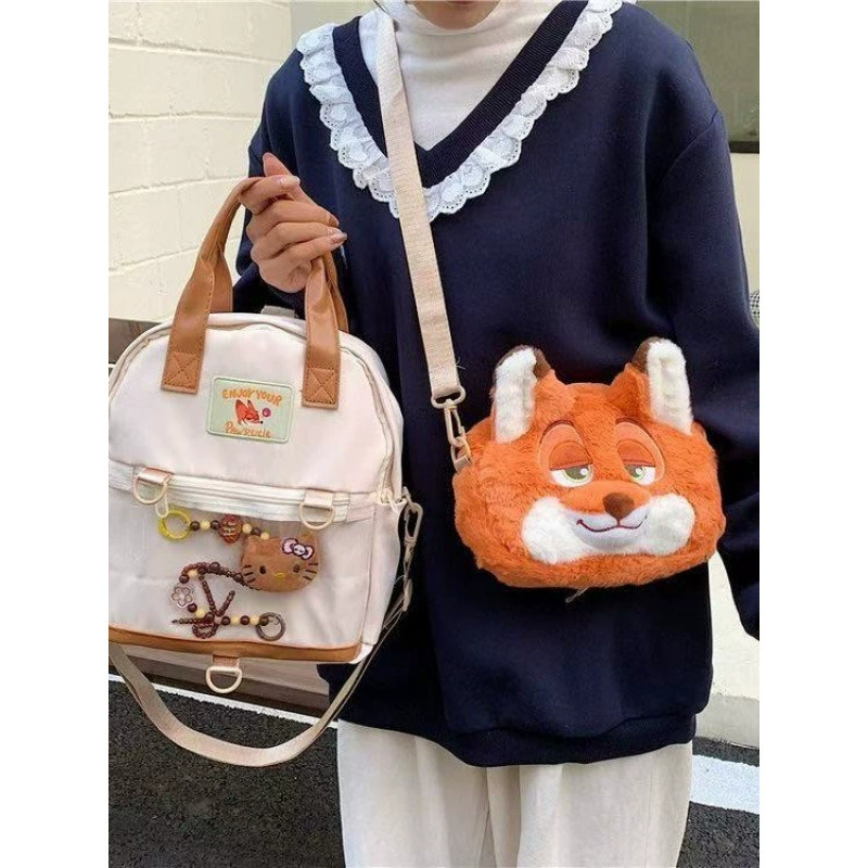 Cartoon backpack, cute shoulder bag, one-shoulder bag