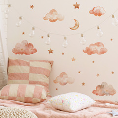 梵汐fun-d9卡通星星月亮雲朵兒童房家居牆面美化裝飾牆貼紙批發