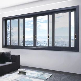 Sliding window 108 series broken bridge three-rail/six-rail balcony self-built house sealed window Foshan Nanhai factory custom wholesale