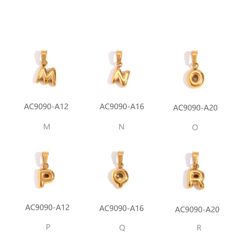 Pendant Jewelry Making Type 1 Piece Quantity 1 Piece 201 Stainless Steel Letter Pendant