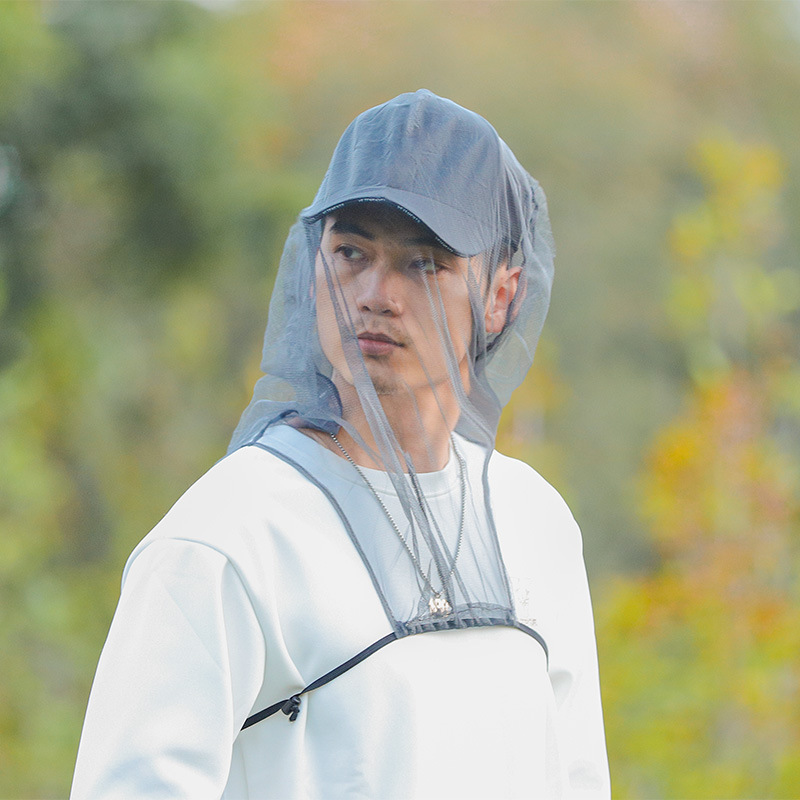 Anti-Mosquito Hat Mesh Pullover Mesh Mask Summer Travel Mosquito Net Beekeeping Hat Cover Fishing Shawl Mesh Hat