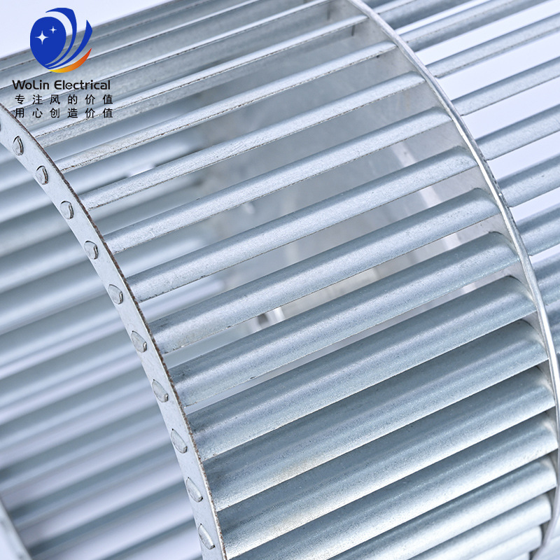 Cuchillas de ventilador de motor de alta temperatura de 4 pulgadas de chapa galvanizada tipo crimpado 98 * 48 * 8MM turbina eólica centrífuga impulsor de ventilador