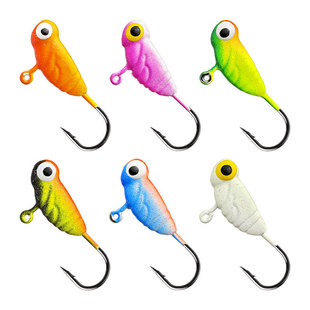 1G2G3G Fly Ice Fishing Hook Root Fishing Hook Mini Luminous Eye Micro Lead Head Hook Lure Fish Hook Wholesale