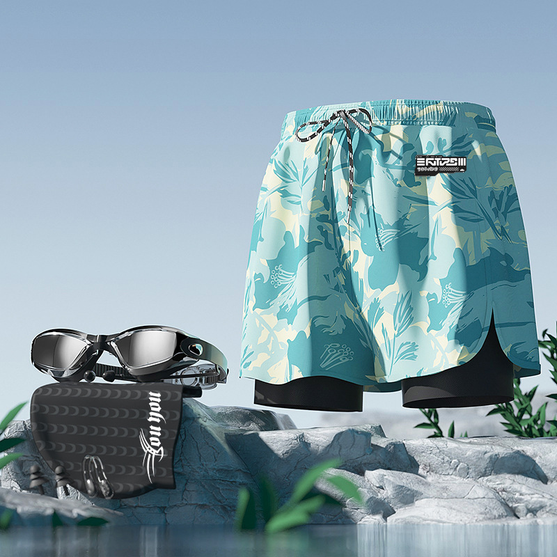 형광녹색 + 수영모 + 수영고글 [코클립 및 귀마개 무료]