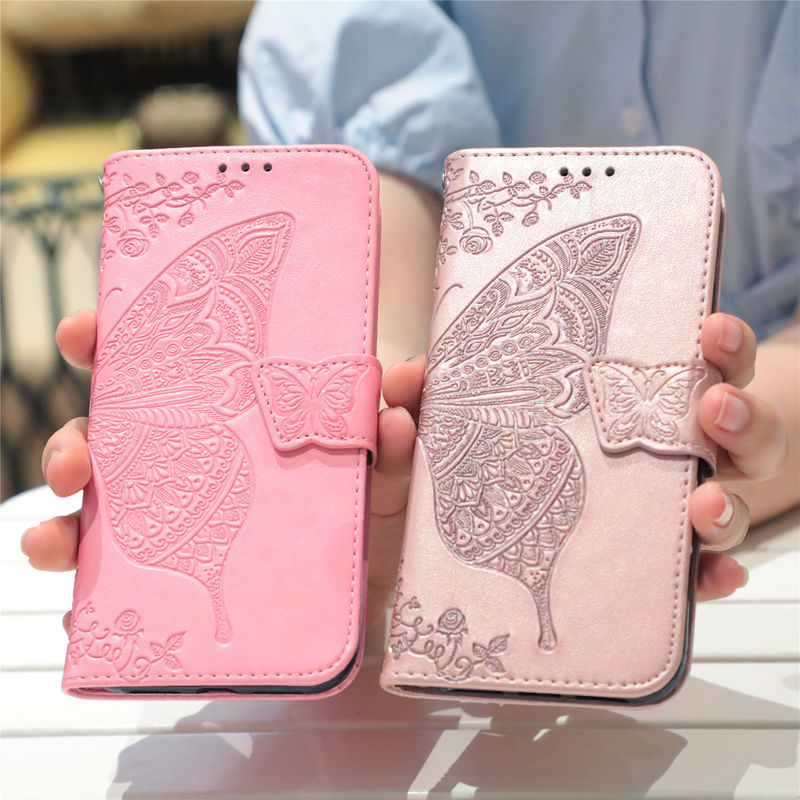 Source Apple 17 Phone Leather Case Flip Cover Butterfly Samsung S26 Phone Case Suitable for Apple 16 Card Slot A17 Anti-Drop