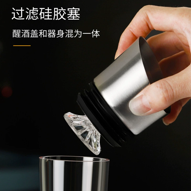 Fast crystal wine decanter, pocket flask, big wine dispenser, wholesale