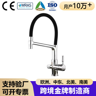 Cross-Border Kitchen Three-In-One Water Purifier Faucet Silicone Rubber Tube Multi-Functional Pure Water Hot and Cold Water Faucet