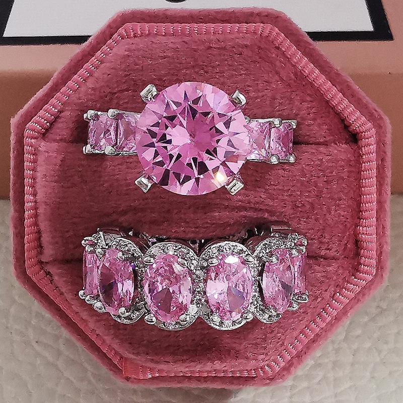 Dai Xi Cross-border AliExpress New 3A Zircon Inlaid Full Diamond Super Flash Engagement Ring for Women r4366-r4574