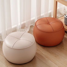 客厅沙发茶几简约凳子家用板凳矮凳换鞋圆凳轻奢坐墩爆款南瓜凳子