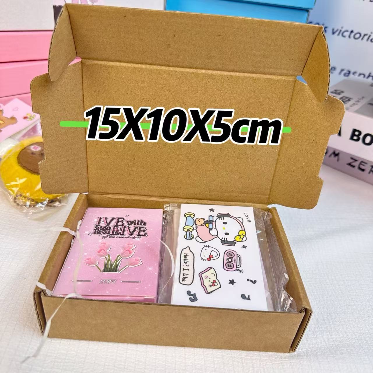 Tarjeta de tarjeta Kraft Aircraft Box tarjeta pequeña caja de embalaje avanzada caja de entrega grande caja de regalo rectangular caja de papel