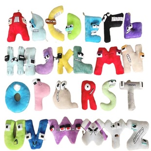 Cross-border New Alphabet Lore Alphabet Doll Digital Plush Pillow Children's Elementary Education Doll