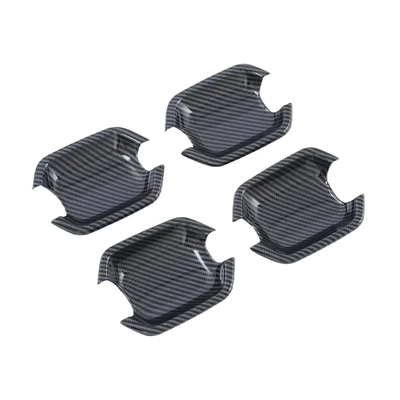 Suitable for Mitsubishi Pajero Rearview Other Automotive Exterior Supplies - abs-carbon-fiber-pattern-door-bowl