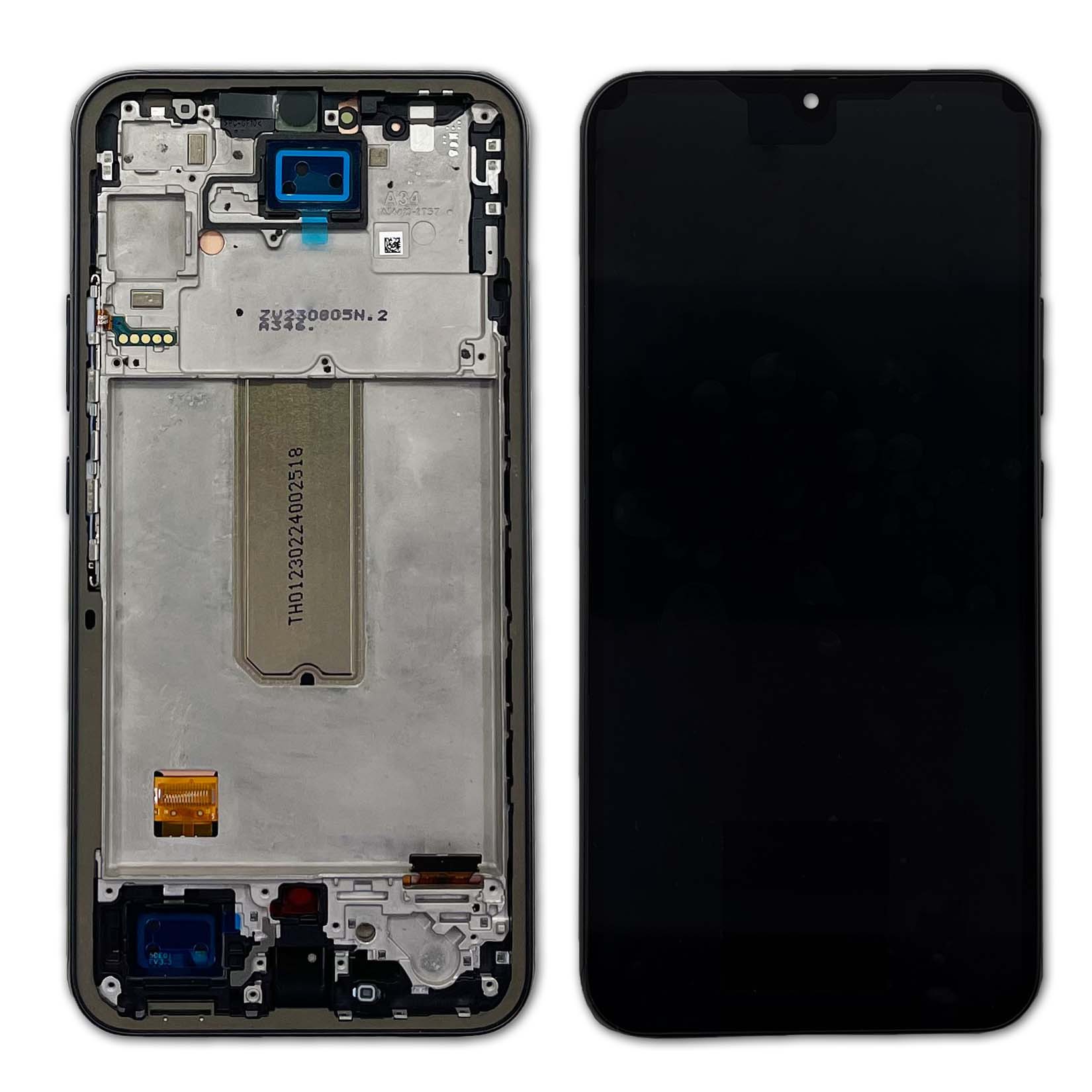 Zhenfa es adecuado para Galaxy A34 MONTAJE DE PANTALLA A346 vidrio teléfono móvil LCD pantalla táctil dentro y fuera