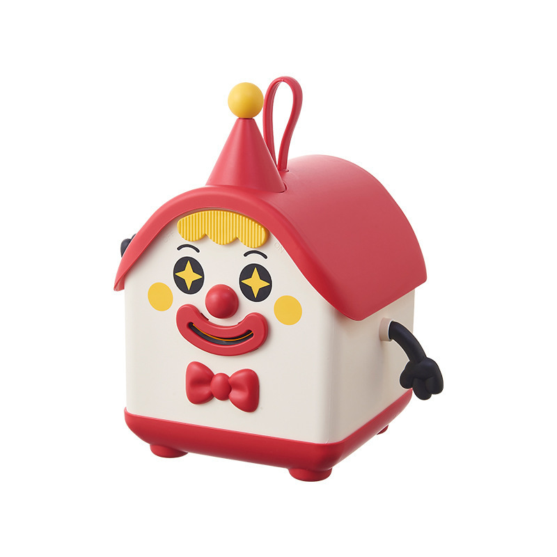 Tirelire de clown rouge porte-bonheur