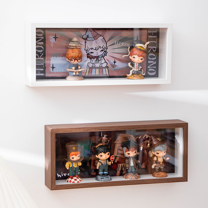 バブルマートフォトフレーム収納ボックス壁掛け人形ブラインドボックスディスプレイフレームシーンフィギュア収納卸売中空|undefined