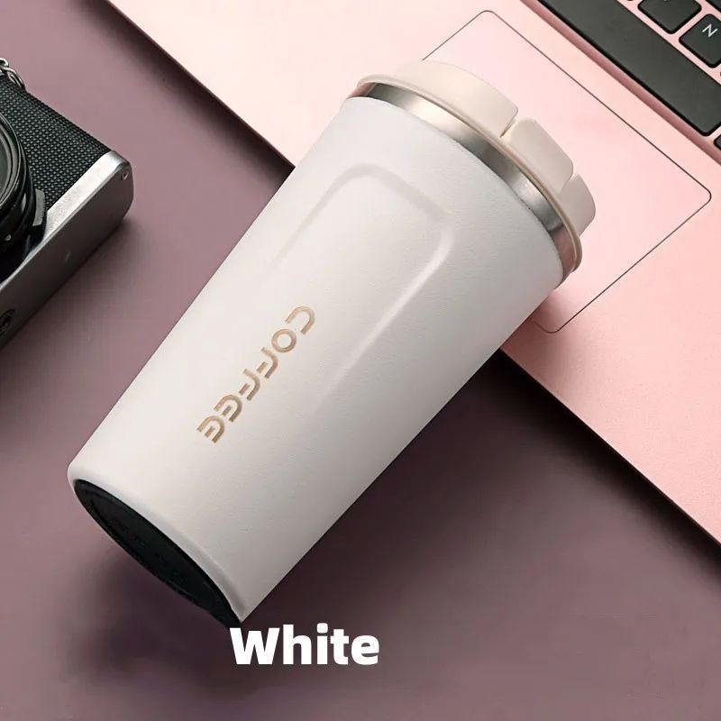 350ml500ml Stains Steel Coffee Cup Travel Thermal Mug Lea|undefined