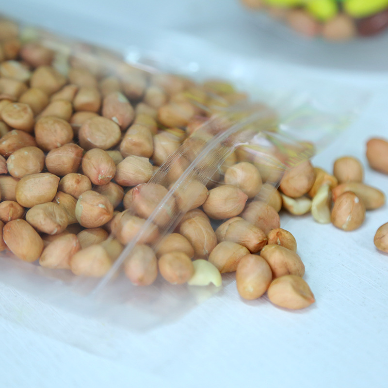 Transparent Self-Standing Self-Sealing Plastic Ziplock Bags for Nuts, Tea, Food Packaging, Wholesale Snacks