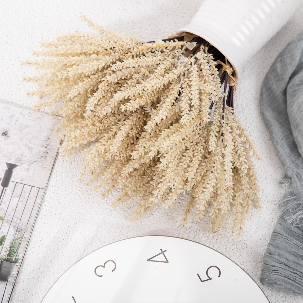 Rose Wall Curtain Mist Small Ear of Wheat Branch Bunch Artificial Flower Home Decoration Wedding Handheld Flower Fake Flower YC1091