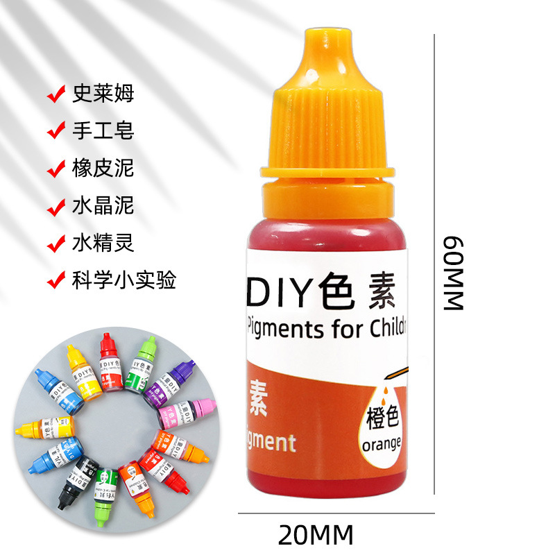 Estudiante de escuela primaria experimento pigmento 10ml niños ciencia experimento color manual mezcla pigmento Delgado material DIY