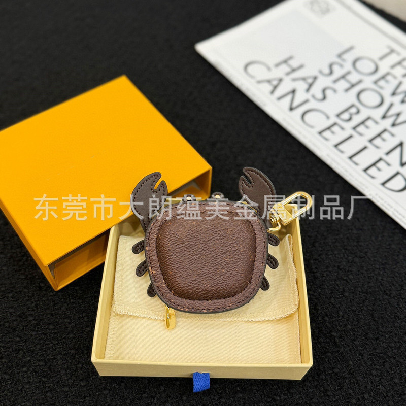 批发废土风皮革螃蟹包包挂件高颜值印花叠穿车载挂饰百搭耐磨diy|undefined