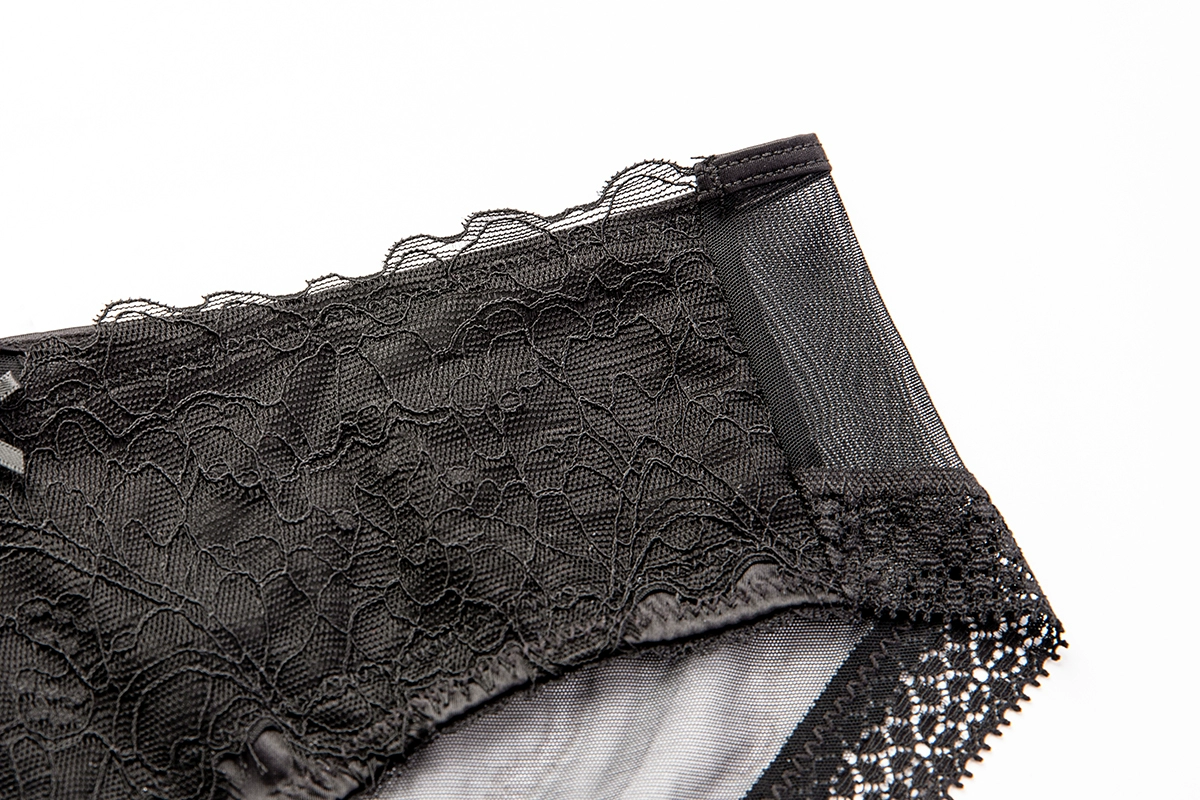 2025 style gentle veil* sexy lace traceless mesh spliced ​​breathable nude shorts pure underwear