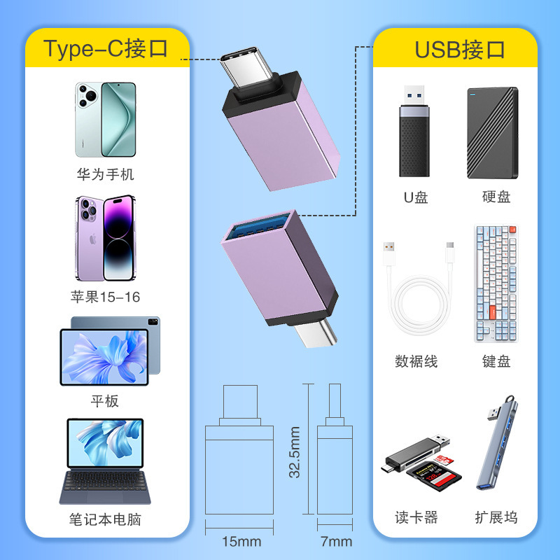 OTG アダプタ typec から USB 変換 3.0 携帯電話アダプタ Huawei 社 Xiaomi アダプタ エクステンダに適しています|undefined
