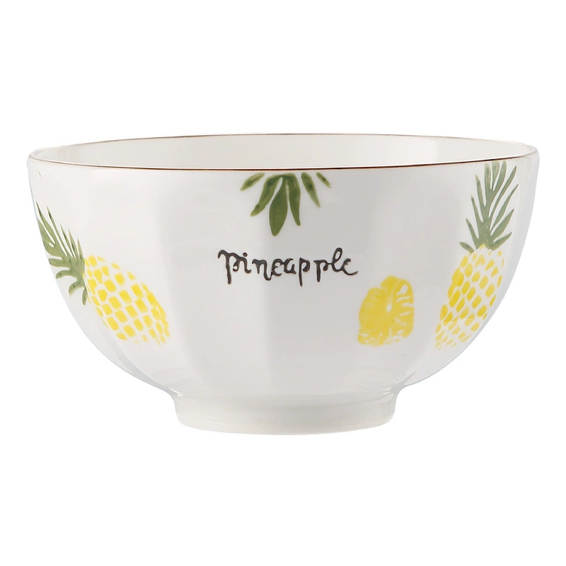 Керамическая посуда New Pineapple pattern, тарелки для ужина, миски, палочки и ложки, опции оптовые