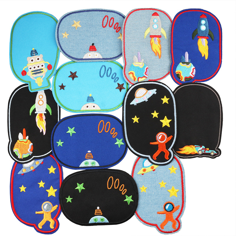 sticker pants clothes hole repair embroidery Patches sticker can be ironed and sewn